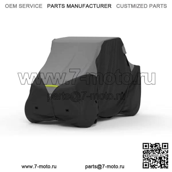 Всепогодный чехол для UTV, совместимый с John Deere Gator Cs 2007 года выпуска — для улицы и помещения — вода, снег, солнце — встроенные крепежные ремни — в комплект входит бесплатная сумка для хранения