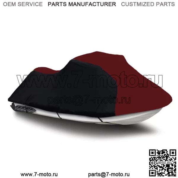Черный/бордовый чехол PWC для гидроцикла для Yamaha WaveRunner FX Cruiser SVHO 2014 2015 (Для: Yamaha SVHO 2015 г.)