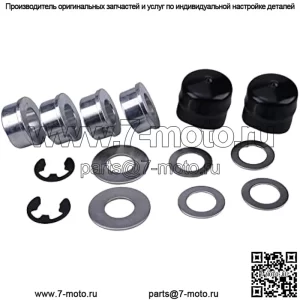 Комплект втулок переднего колеса, совместимый с John Deere M123811 M123253 R27434 Z9972H Husqvarna Craftsman Poulan AYP 532009040 9040 9040H 121748X 121749X 12000029