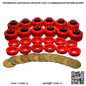 Красные втулки крепления кузова для Chevy Cadillac GMC 00-07 - 3.4156R