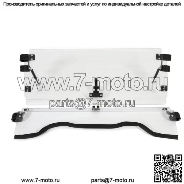 Откидное лобовое стекло для Honda Pioneer 700/700-4 2014-2024 гг., устойчивое к царапинам