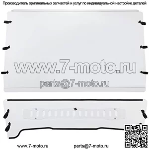 Переднее вентилируемое лобовое стекло, совместимое с John Deere Gator TS/TX/TE 2005–2020 гг., устойчивое к царапинам, полностью прозрачное ветровое стекло