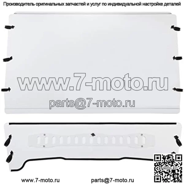 Переднее вентилируемое лобовое стекло, совместимое с John Deere Gator TS/TX/TE 2005–2020 гг., устойчивое к царапинам, полностью прозрачное ветровое стекло