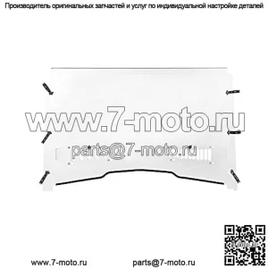 Полное лобовое стекло, совместимое с John Deere Gator XUV 550 560 590i 590m RSX 850i 860i Сверхмощное прозрачное устойчивое к царапинам вентилируемое лобовое стекло