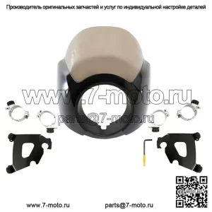 Обтекатель лобового стекла Memphis Shades Café, дымчатый Harley 2006-2017 Dyna (Для: Harley-Davidson)