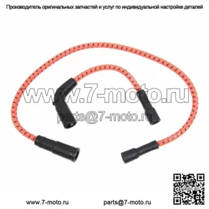 Комплект проводов зажигания для свечей зажигания оранжевого и черного цвета Harley Sportster Touring (Для: Harley-Davidson)