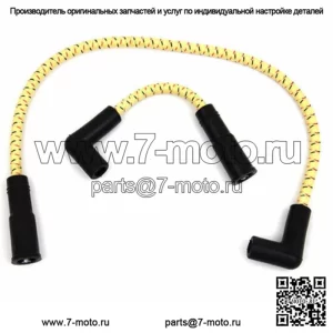 Комплект проводов зажигания для свечей зажигания Sumax желто-черной ткани 99-17 Harley Softail Dyna (для: Harley-Davidson)