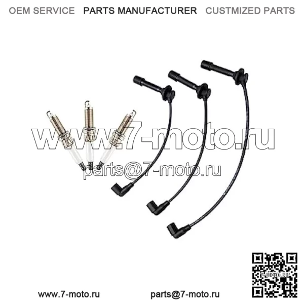 Комплект проводов и свечей зажигания — MIA11722 MIA11723 MIA11724 Совместим с John Deere 825i 825i S4, расширенная версия (3 шт.) XTPTFABS - Image 2