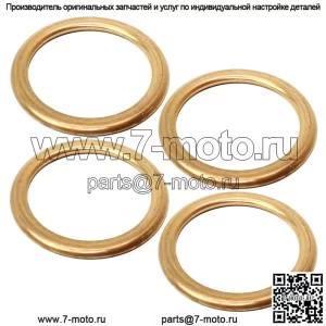 4 упаковки прокладок выхлопной трубы для Kawasaki ZX750F Ninja 750R 1987 1988 1989 1990