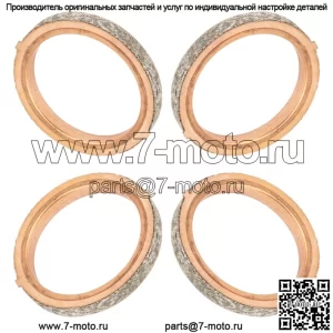 4 прокладки выхлопной трубы глушителя для Suzuki GSX1100G GSX1100F Katana 1100 1988-93 гг.