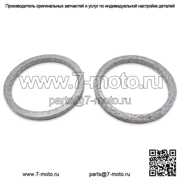 Плоские стальные сетчатые прокладки выхлопной системы, пара уплотнений Harley Twin Cam 65324-83 (Для: Harley-Davidson)