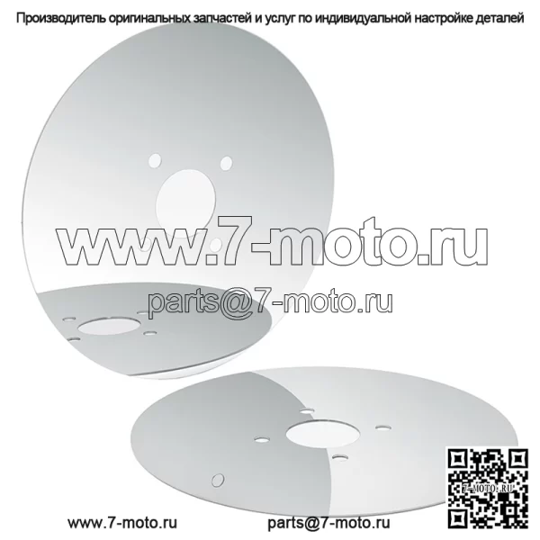 Набор дисковых дисков мотоцикла с зеркальной полировкой для модели Harley-Davidson