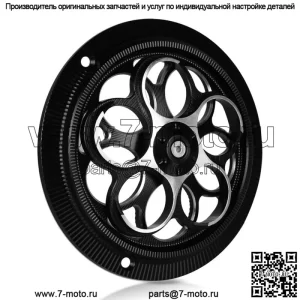 Крышка вентилятора двигателя мотоцикла для VESPA SRPINT 150/PRIMAVERA 150, черная, новая