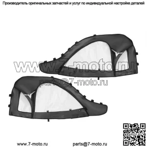 Корпуса кабины UTV, комплект мягких верхних дверей для CFMOTO ZFORCE 950 2020-2022 гг.
