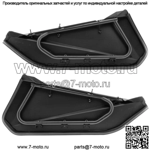 Вставки в нижние дверные панели для Can Am Maverick X3 MAX (передние и задние) (черные) - Image 3