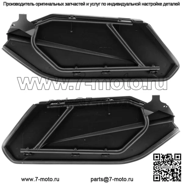 Вставки в нижние дверные панели для Can Am Maverick X3 MAX (передние и задние) (черные) - Image 4