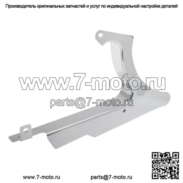Хромированная задняя нижняя накладка ремня безопасности  Harley 07-2017 Softail (Для: Harley-Davidson)