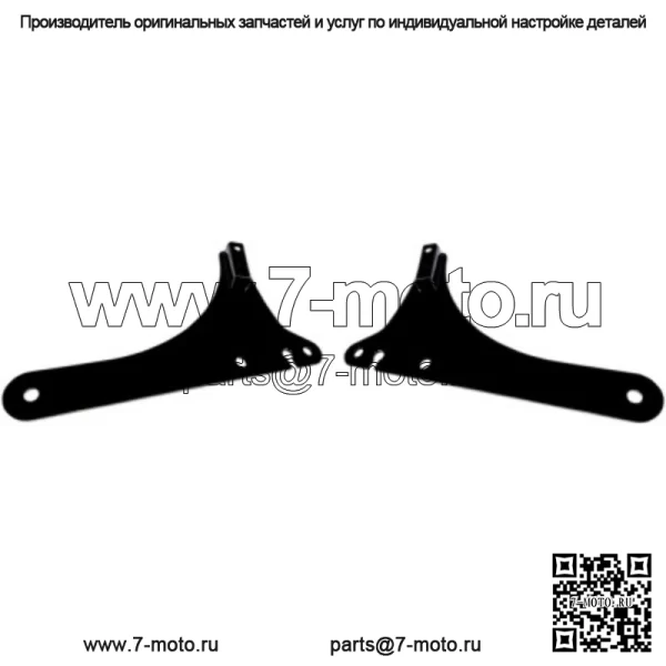 Cycle Visions 8 3/4-дюймовые боковые накладки Sissy Bar, черные Harley Softail 18+ FLSL FXBB (для: Harley-Davidson)