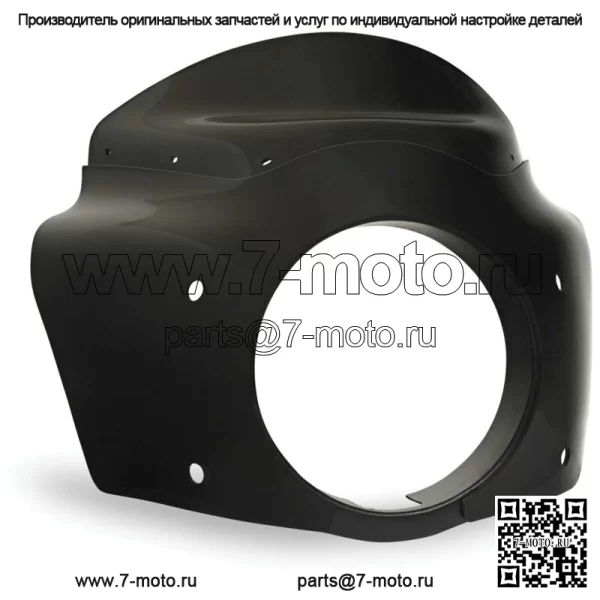 Обтекатель Memphis Shades Gloss Black Road Warrior M8 Harley 18+ Softail FLSB FLSL (Для: Harley-Davidson)