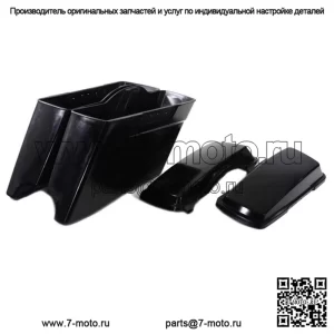 Комплект крышек седельной сумки V-Twin из необработанного пластика Harley Touring Bagger 1998-2013 (Для: Harley-Davidson)