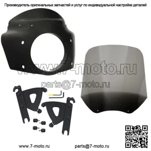 Комплект дымчатого лобового стекла Memphis Shades Road Warrior 15 Harley Softail 86-17 (Для: Harley-Davidson)