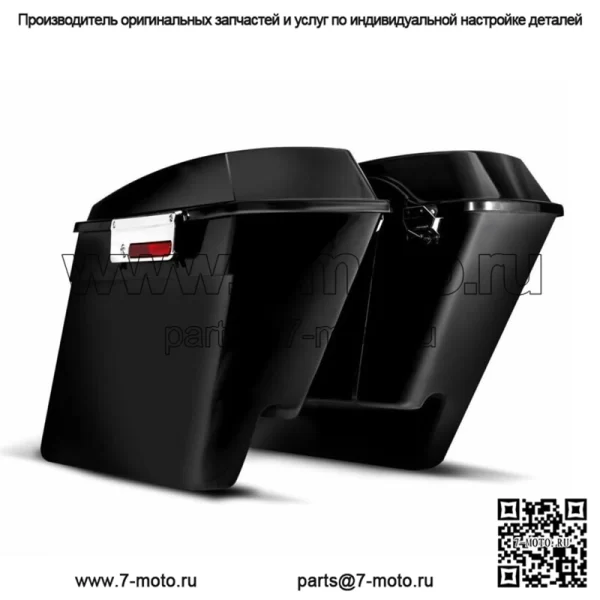 DNA 4-дюймовые удлиненные седельные сумки из АБС-пластика, защелки для сумок Harley Touring Bagger 93-13 (для: Harley-Davidson)