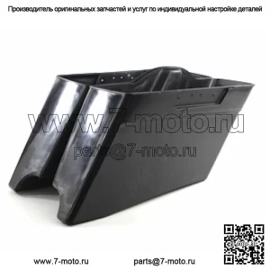 Новый удлиненный двойной выхлоп 3 дюйма, удлиненные сумки, седельные сумки, нижний комплект Harley Touring (для: Harley-Davidson)