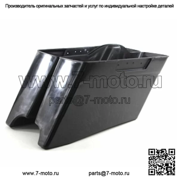 Новый удлиненный двойной выхлоп 3 дюйма, удлиненные сумки, седельные сумки, нижний комплект Harley Touring (для: Harley-Davidson)