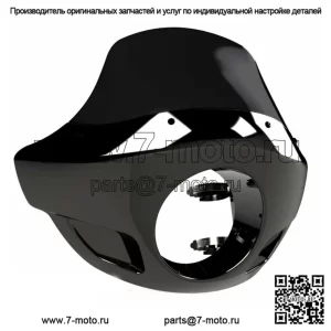 Обтекатель лобового стекла Burly Black Standard Short Touring Sport Harley 35 39 41 49 мм (Для: Harley-Davidson)