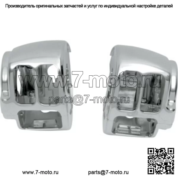Хромированный корпус переключателя на руле, комплект ручного управления Harley Softail Dyna XL 11+ (для: Harley-Davidson)