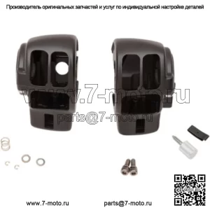 Матовый черный корпус переключателя на руле Ручное управление 96-07 Harley Touring с радио (для: Harley-Davidson)