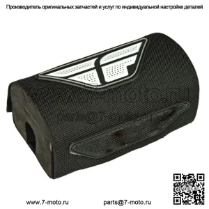 Нейлоновая черная/белая накладка 5,5 дюйма для руля MX увеличенного размера (M-375)