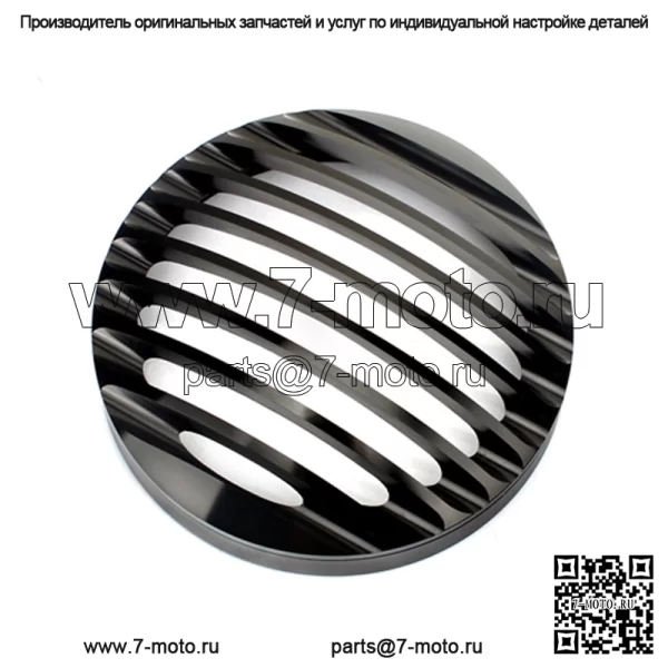 Алюминиевый мотоциклетный черный гриль-крышка для фар для Harley - Image 3