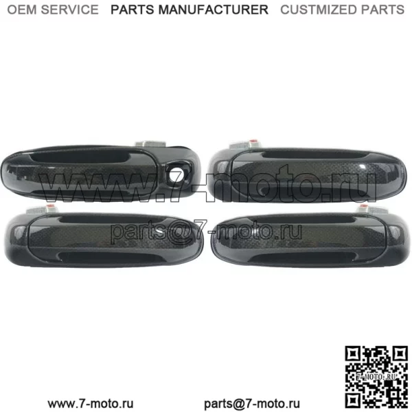 НОВЫЙ НАБОР наружных дверных ручек из углеродного волокна для Dodge Ram 02-08 (для: Chevrolet Silverado 1500)