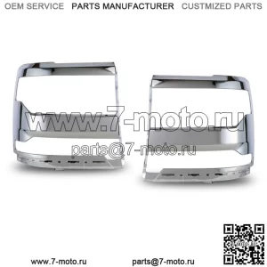 Для Chevy Silverado 1500 2016-2019 гг. ПАРА деталей хромированной накладки на фару (для: Chevrolet Silverado 1500)