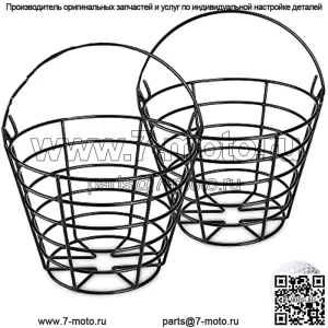 Металлическая корзина для мячей для гольфа, ведро для мячей для гольфа с ручкой, контейнер для мячей для гольфа, вмещает 50 мячей (мячи для гольфа не включены)