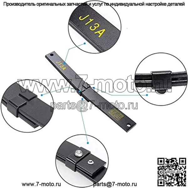 Передняя листовая рессора тележки для гольфа для EZGO TXT 2001-2003, газ и электричество, OEM # 70664-G01 70664-G02 70597-G03 70664G02 70664G03P - Image 3