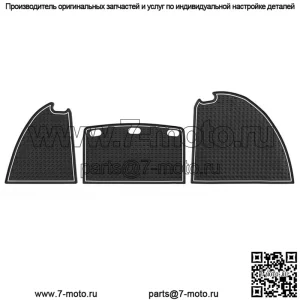Для гольф-кара Club Cart Tempo 07-23 с белой отделкой, коврики для приборной панели, вставки на приборную панель
