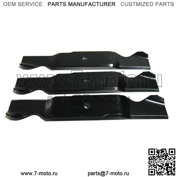 3 ЛЕЗВИЯ XHT ДЛЯ MTD CUB CADET 759-3820 759-3857 742-3013-0637 54" CUT 3" WI - Image 2