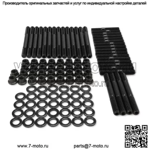 Подходит для болтов головки блока цилиндров двигателя Chevy SBC 350 265 267 283 302 305 307 327.