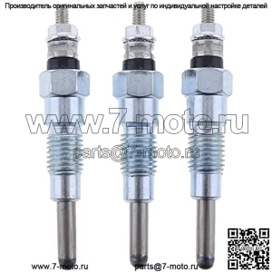 3X свечи накаливания MIU802457 M811937 для тракторов John Deere X495 X595 X740 X744 X748 X749 X750 X754 X758 1435 1023E 1025R 2025R 2030A 855D Gator 4X2 4X4 6X4 Yanmar 3TNV76 Двигатель 3ТНМ74 3ТНВ70
