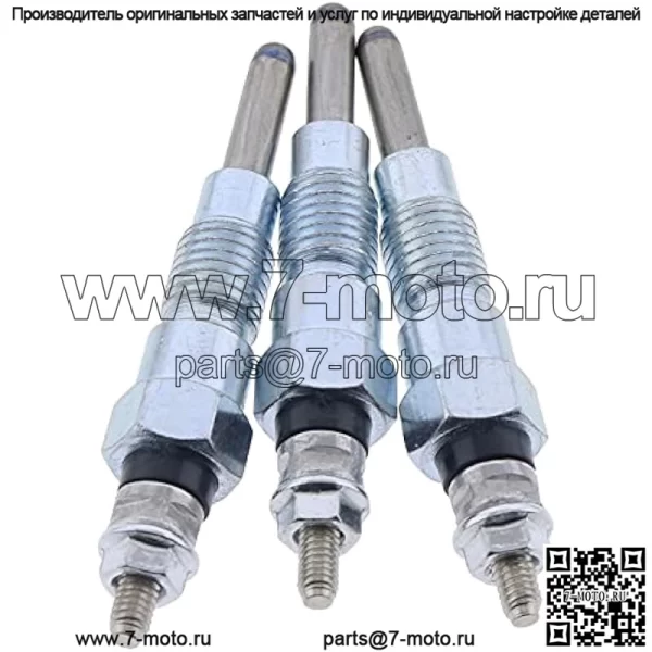 3X свечи накаливания MIU802457 M811937 для тракторов John Deere X495 X595 X740 X744 X748 X749 X750 X754 X758 1435 1023E 1025R 2025R 2030A 855D Gator 4X2 4X4 6X4 Yanmar 3TNV76 Двигатель 3ТНМ74 3ТНВ70 - Image 3