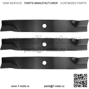 3 шт. лезвия палубной косилки для M128485, совместимые с John Deere TCU15881, M128485, M131958, M144196, M163983 1025R 1026R 1550 1570 1575 1580 1585 3033R 3039R 3045R 304 6R 600L 4010 4210,60 дюймов