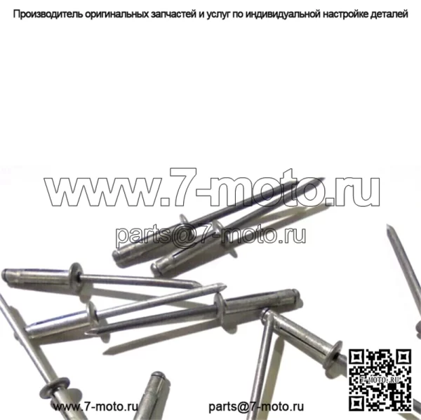 ВИНТАЖНЫЕ ЗАКЛЕПКИ ДЛЯ СНЕГОХОДА OEM NOS (8) ВОСЕМЬ ШТ. 7621337