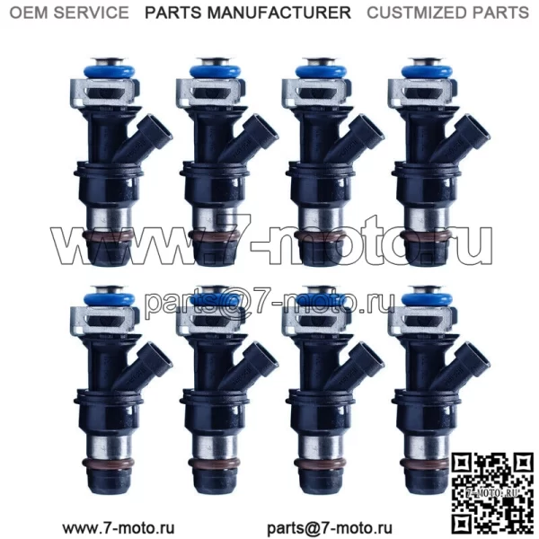 8 шт. турботопливные форсунки 750cc подходят для 01-07 GMC Cadillac Chevrolet 4.8L 5.3L 6.0L (для: более одного автомобиля)
