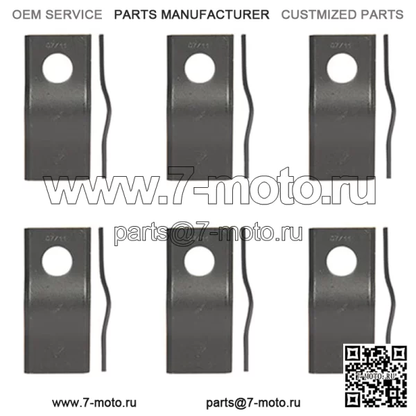 Комплект CM120 из 6 лезвий дисковой косилки подходит для Zweeger 4-1/8 x 1-13/16 дюймов.