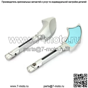 Зеркала заднего вида для мотоциклов из анодированного алюминия с ЧПУ