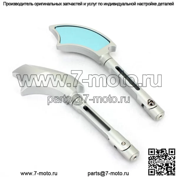 Зеркала заднего вида для мотоциклов из анодированного алюминия с ЧПУ - Image 4