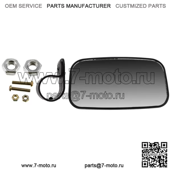 Зеркало заднего вида для John Deere Gator HPX XUV 550 560 590 625 835, черное (для: John Deere Gator HPX HPX815E)