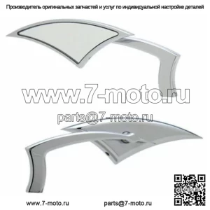 Новые хромированные зеркала с электроприводом Paul Yaffe Bagger Nation, комплект пар зеркал Harley Touring (для: Harley-Davidson)